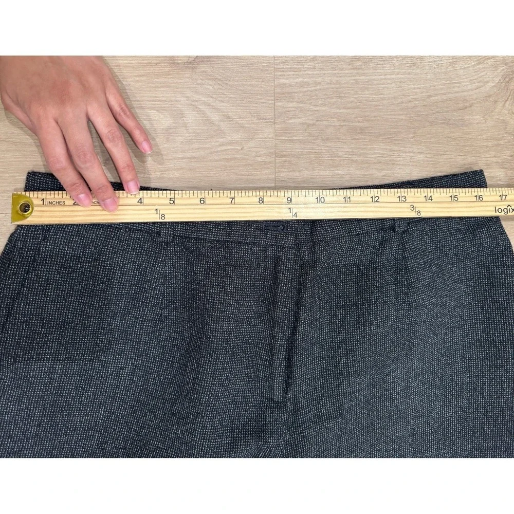 Pendleton Womens Black Lined 100% Virgin Wool Work Career Tweed‎ Dress Pants 14